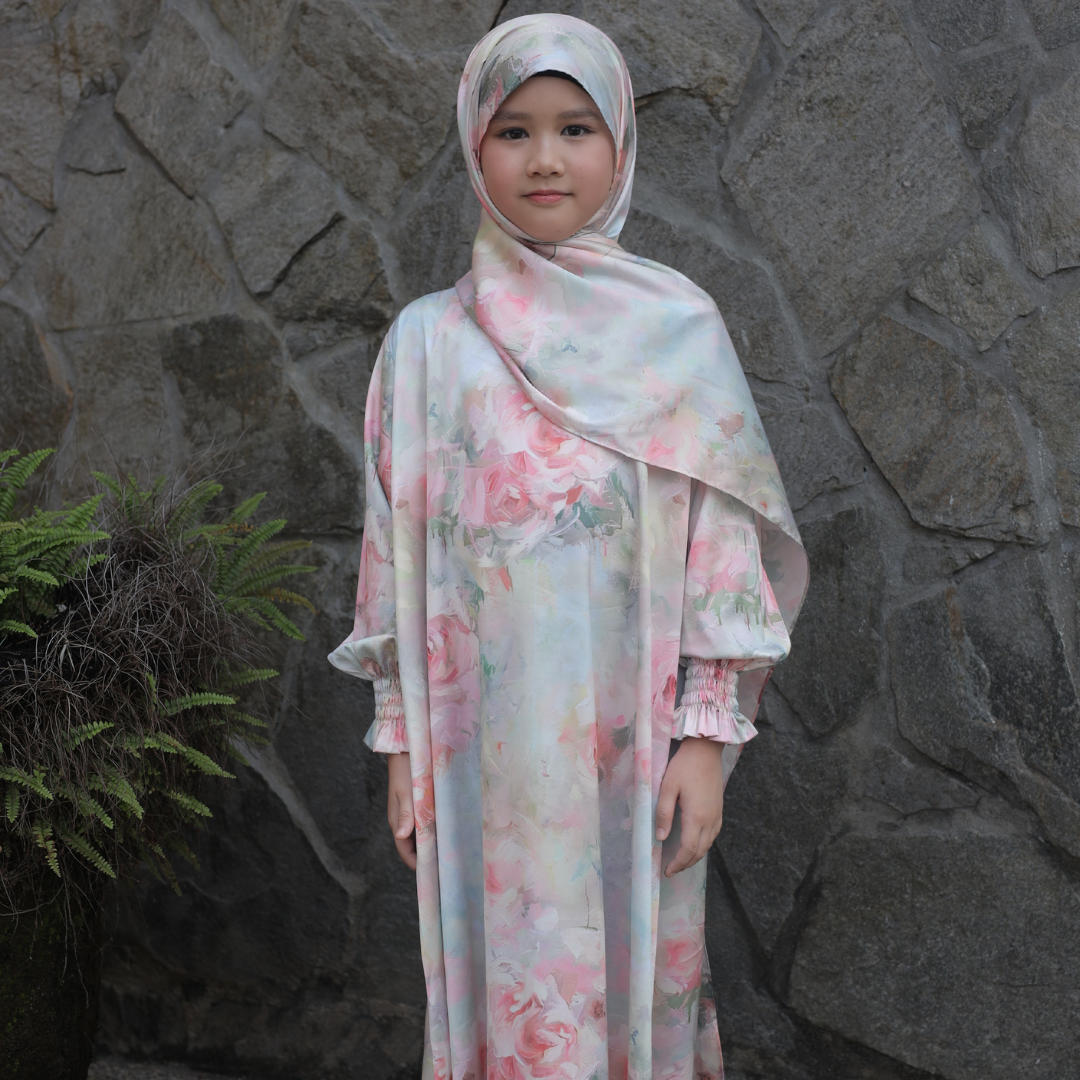 KIDS AURA ABAYA (PRINTED) BY GOTHOBE | SARA
