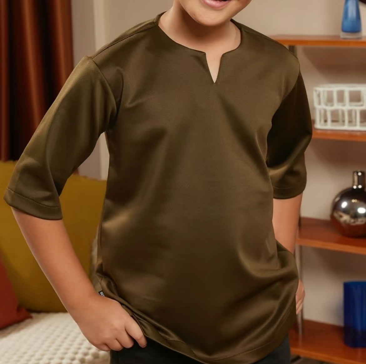 KIDS CASUAL KURTA (IRONLESS)